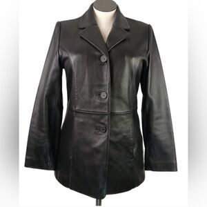 Alder Genuine Leather blazer jacket